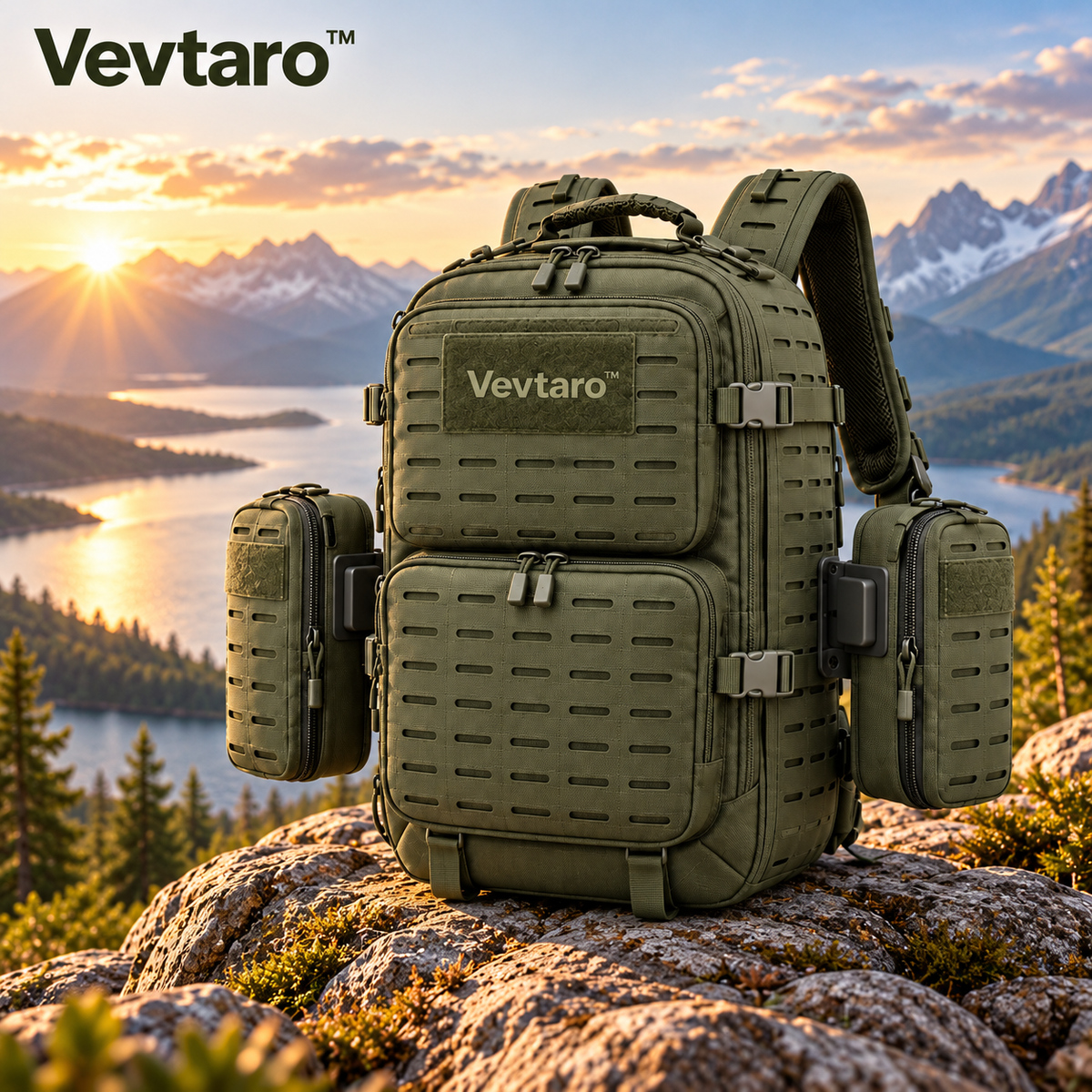 Vevtaro™ Modular Outdoor Utility Pack with Quick-Release Pouches