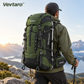 Vevtaro™ 65+10L External Frame Hiking & Backpacking Pack — Lifestyle