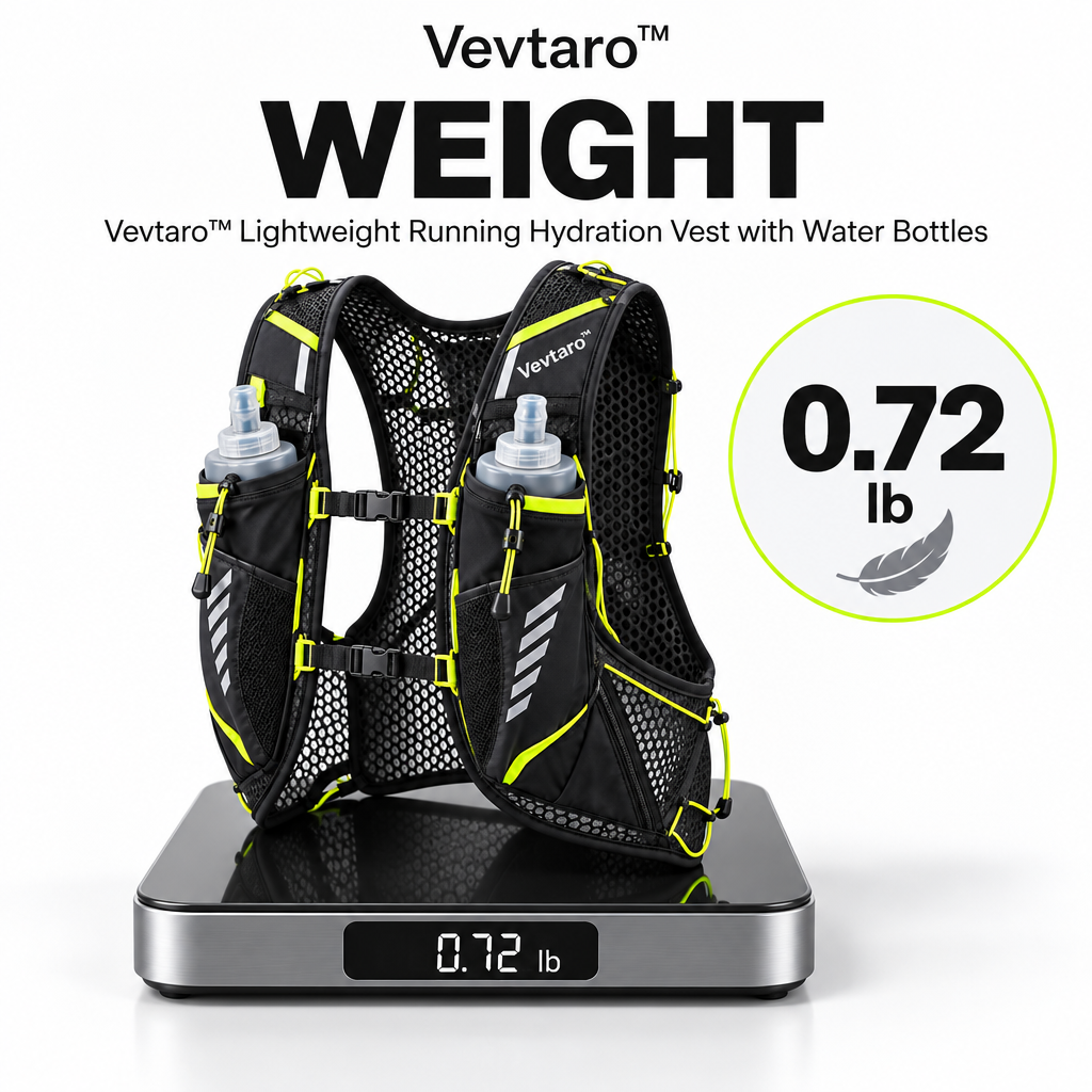 Vevtaro™ Lightweight Running Hydration Vest with Water Bottles — Weight