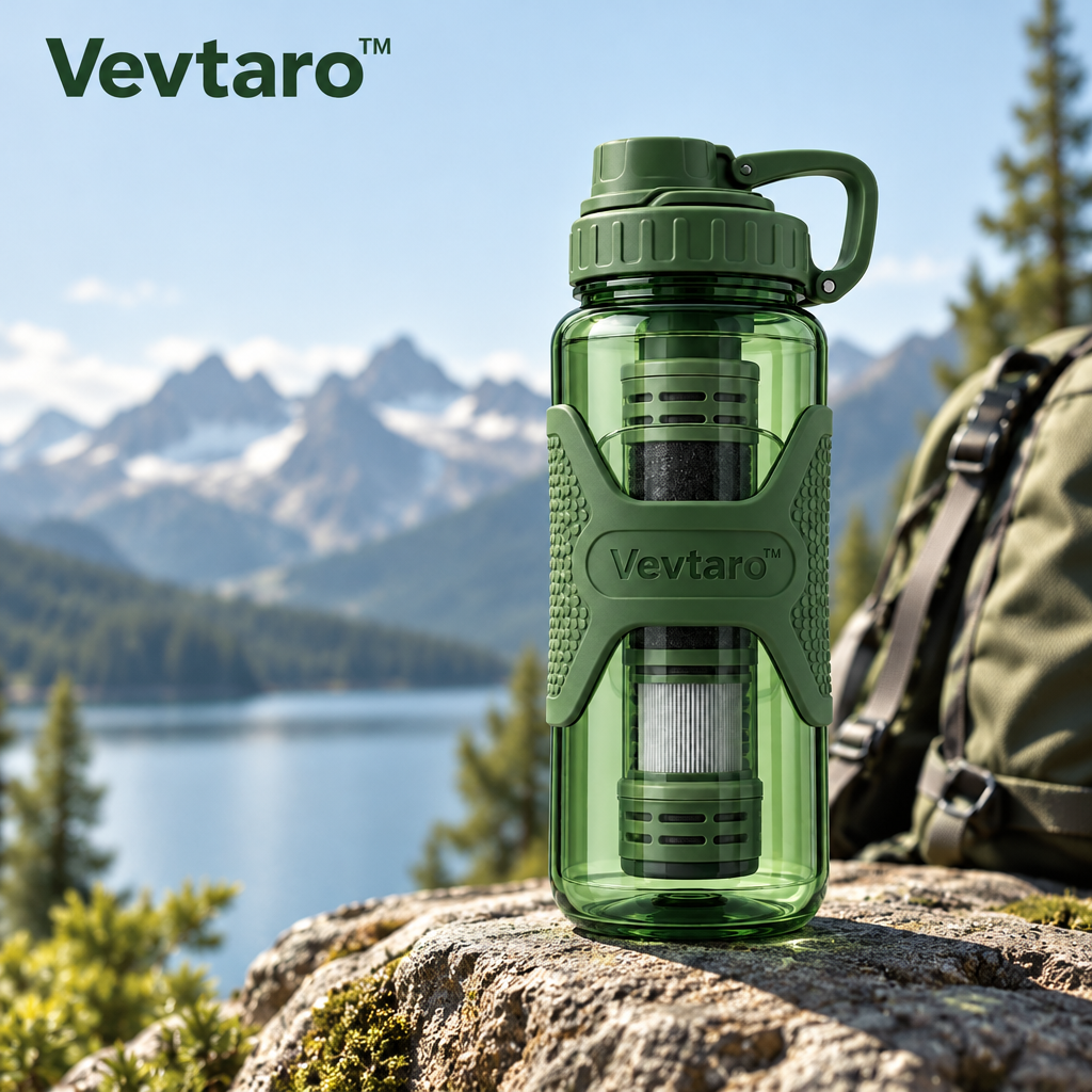 Vevtaro™ Outdoor Portable Water Purifier Filter Bottle — Brand Hero
